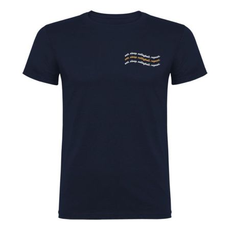 Детска Тениска BAREZO Eat Sleep Volleyball T-Shirt Navy Blue 534166 Eat-Sleep-Volleyball-Shirt